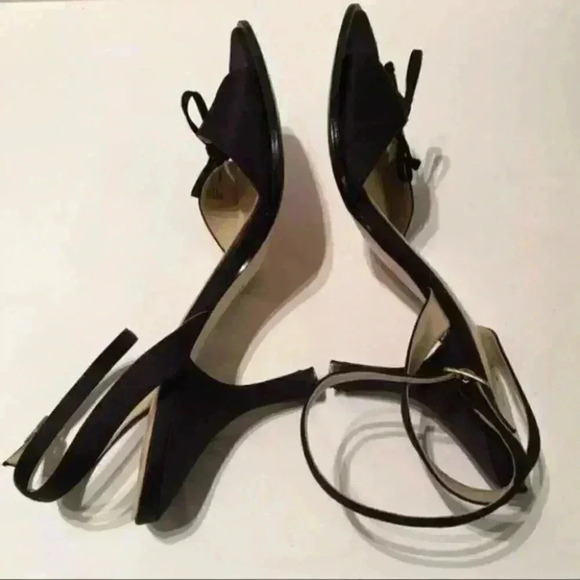 Sam And Libby Heels sz 8 Ankle Strap Leather Sole 90s y2k vintage party formal - Picture 3 of 8